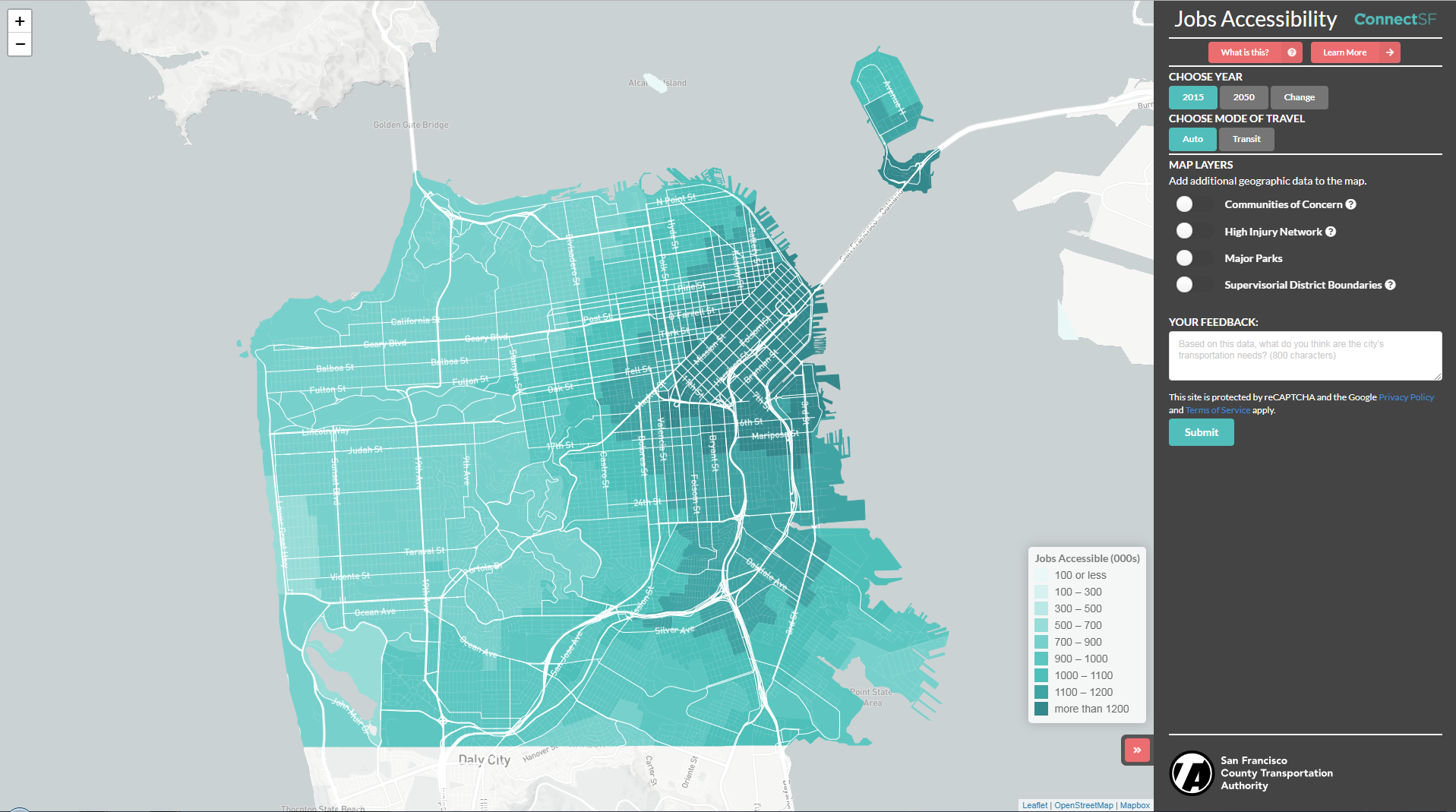 ConnectSF Job Accessibility